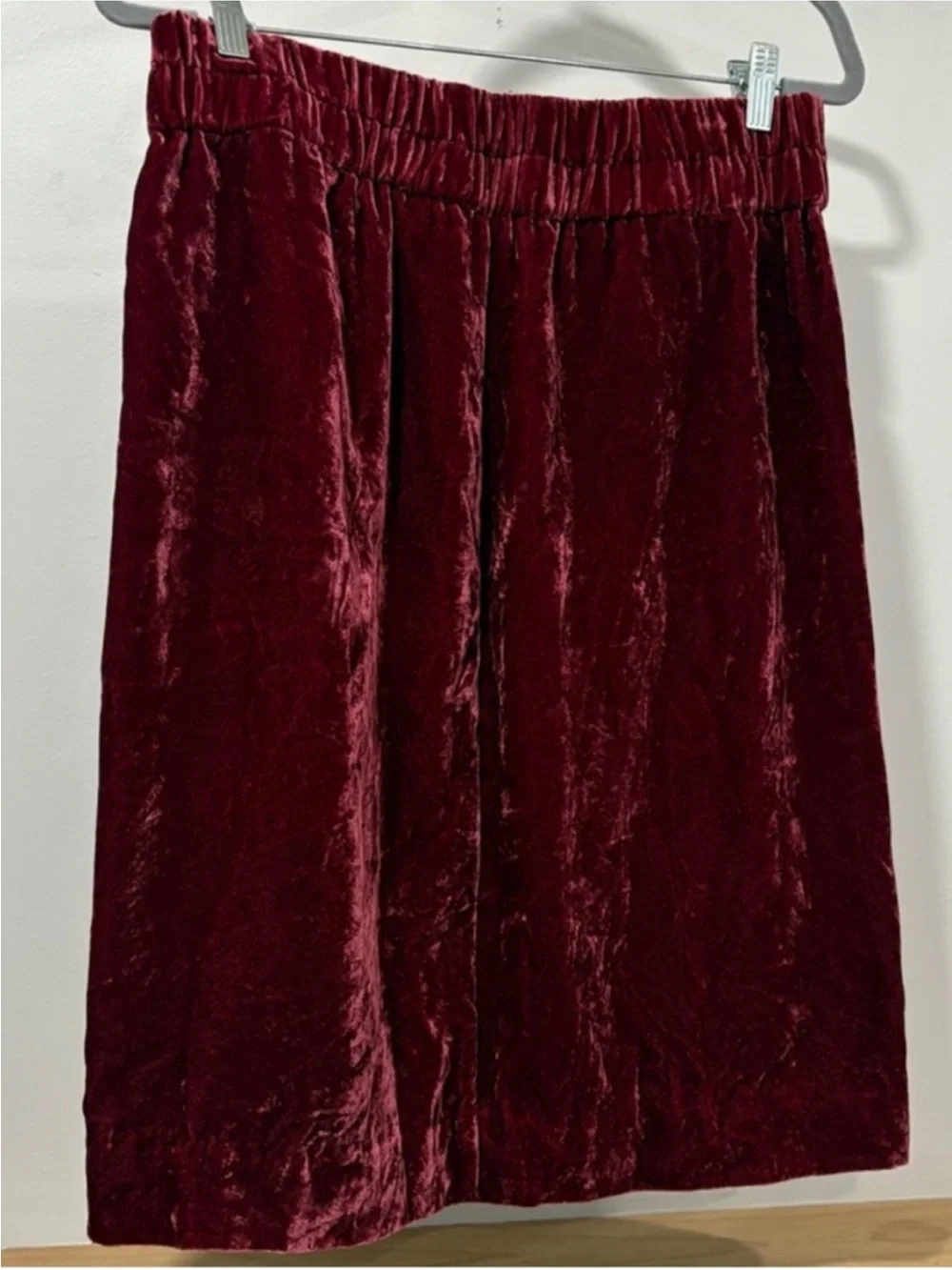 J. Crew Velvet A- Line Midi Skirt, Size M
